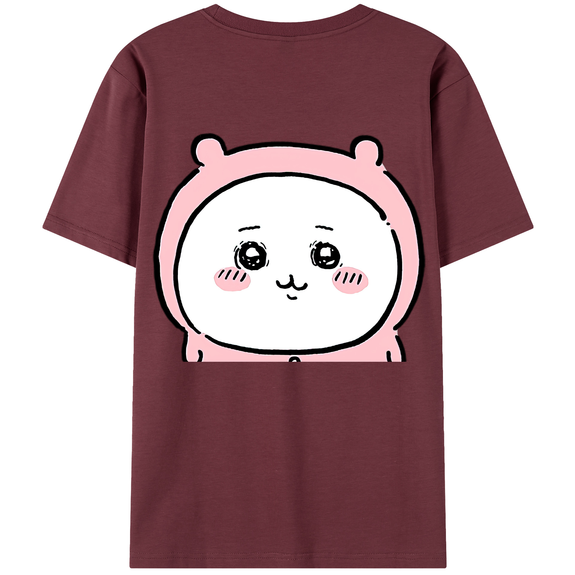（画像用） ちいかわ ちいかわ Chii-kawa chiikawa 綿100％半袖Tシャツ（背面プリント）